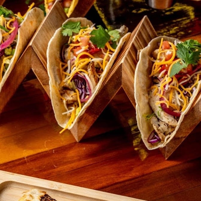 Meatless Taco Platter.